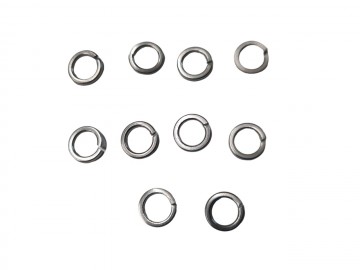 (8J6f) Veerring (10stuks) RVS 8mm