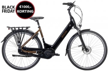 Breezer Powertrip EVO 3.1+ LS zwart/brons - elektrische damesfiets