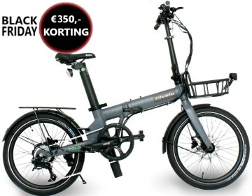 Qivelo Foldflex - mat grijs - elektrische vouwfiets