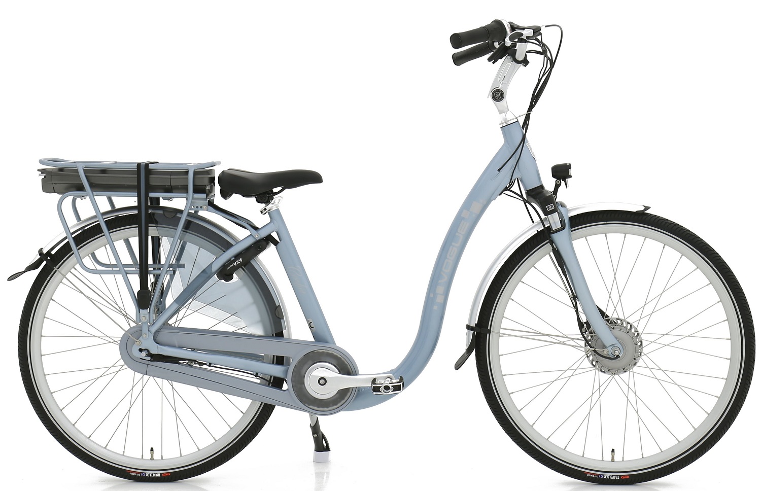 Tapijt Groenten Opheldering Vogue Comfort 7sp - silk blauw - elektrische fiets met lage instap